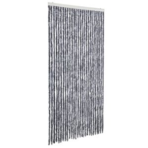 vidaXL Завеса против насекоми, сребриста, 118x220 см, шенил