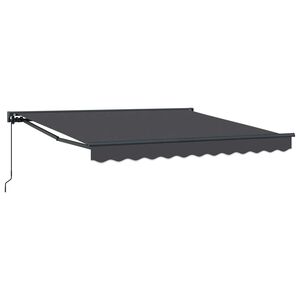 vidaXL Рамка за сенник Антрацит 300 x 250 cm Полиестер с PU покритие