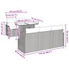 vidaXL Градински Софа Комплект 6 pcs Бежово Полипропилен Ратан