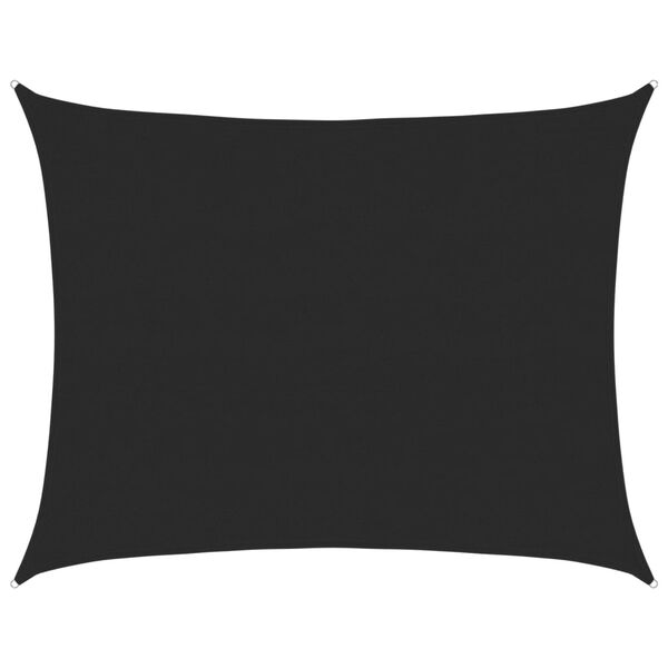 vidaXL Платно-сенник, 160 г/м&sup2;, правоъгълно, черно, 6x8 м, HDPE