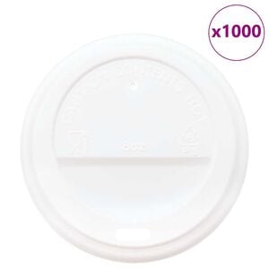 vidaXL Хартиена чаша за кафе капачки &Oslash;80 mm 8oz 1000 бр.