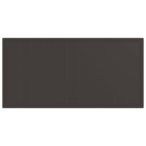 vidaXL Комплект за хранене в градината 9 pcs Кафяво Полипропилен