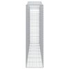 vidaXL Габионни кошници арка 7 бр 400x50x180/200 см поцинковано желязо