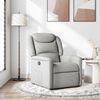 vidaXL Recliner Chair Cloud Grey Fabric