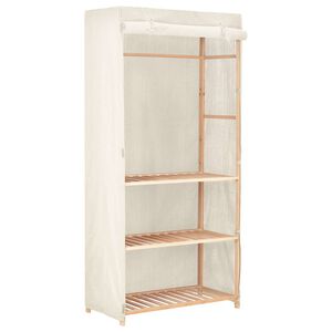 vidaXL Гардероб за дрехи с 3 рафта, 79x40x170 см
