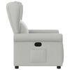 vidaXL Recliner Chair Cloud Grey Fabric