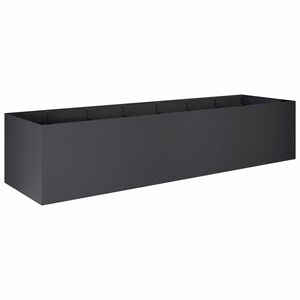 vidaXL Градинска саксия Черно 280 x 80 x 60 см
