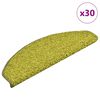 vidaXL Изтривалки за стълби, 30 бр., 65x21x4 см, зелени, полукръгли, големи