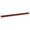 vidaXL Ограда за трева 10 pcs 102 x 4 x 4 см Стомана Ръждясало