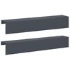 vidaXL Покриващ профил за градина 2 бр. 100 x 20 x 15 см Стомана