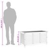 vidaXL Градинска кутия за съхранение 113x50x56 см акациево дърво масив
