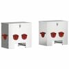 vidaXL Кокошарник 2 pcs Сребрист 40,5 x 25 x 38 см