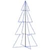 vidaXL Коледна елха конус, 360 LED, за закрито и открито, 143x250 см