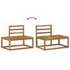 vidaXL Комплект дивани за открито 2 pcs Естествен 182,5 x 63 x 73 см