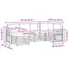 vidaXL Комплекти дивани 6 pcs Натурален и Крема Солидно акациево дърво