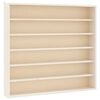 vidaXL Дървена колекционерска витрина с 6 рафта 60x8,5x55 см