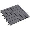 vidaXL Плочка за decking 20 бр. Сиво 30 x 30 cm Дърво от Акация