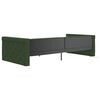 vidaXL Дневно легло, USB, Тъмнозелен, текстил, 90х200 см