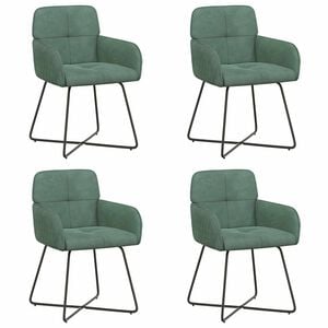 vidaXL Обедени столове 4 pcs Кадифе Морско зелено 59 x 56,5 x 86 см