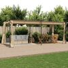 313900 vidaXL Gazebo with Curtains 6x3 m Taupe Steel (not for individual sales / blocked all in blockcades)