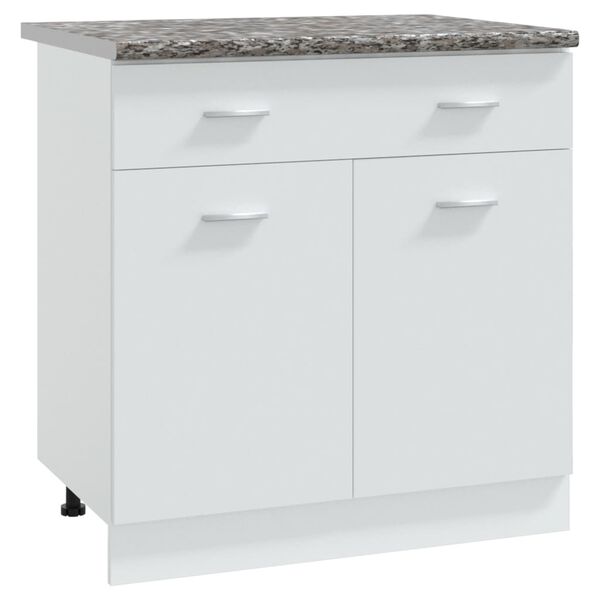 vidaXL Кухненски плот, сив с гранитна текстура, 80x60x2,8 см, ПДЧ