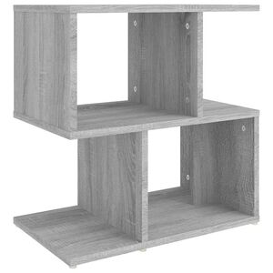vidaXL Нощно шкафче, сив сонома, 50x30x51,5 см, инженерно дърво