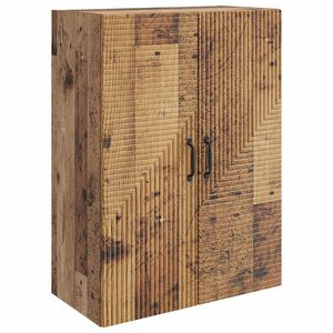 vidaXL Стенно шкафче Старо дърво 66 x 34,5 x 90 см Инженерна дървесина