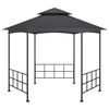 vidaXL Беседка със странични стени, 3,1x2,7 м, антрацит