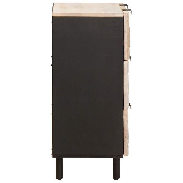 vidaXL Служебен шкаф Финал на бяло измиване 60 x 33 x 75 cm