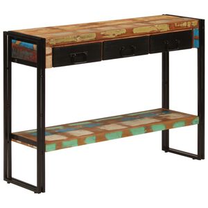 vidaXL Конзолна маса, 110x30x76 cм, регенерирано дърво масив