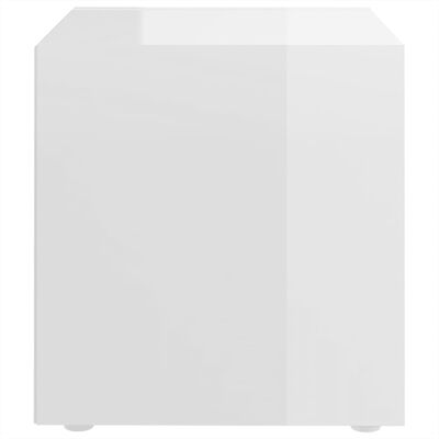 vidaXL ТВ шкафове, 2 бр, бял гланц, 37x35x37 см, ПДЧ