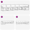 vidaXL Комплект дивани за открито 6 pcs Естествено и черно