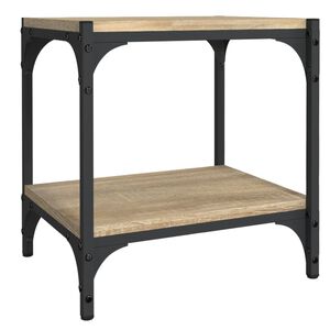 vidaXL ТB шкаф, дъб сонома, 40x33x41 см, инженерно дърво и стомана