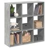 vidaXL Разделител за стая / библиотека, бетонно сив, 102x29x103,5 см