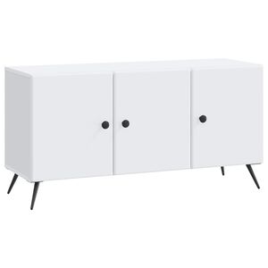 vidaXL ТВ шкаф Бяло 99 x 34,5 x 50 см Инженерна дървесина