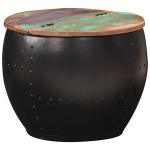 vidaXL Маса за кафе, 53x43 см, регенерирано дърво масив