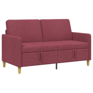 vidaXL Диван с storage Виненочервен 152 x 78 x 87 см Полиестер