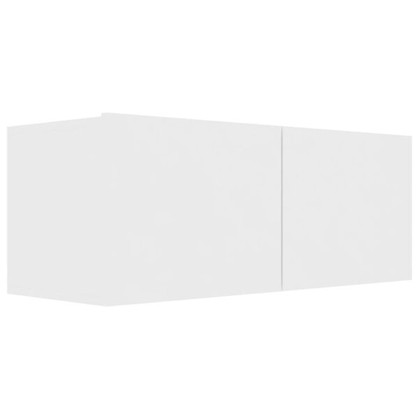 vidaXL Комплект ТВ шкафове от 2 части, бял, инженерно дърво