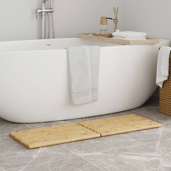 vidaXL Постелки за баня 2 бр 50x35 см бамбук