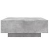 vidaXL Маса за кафе, бетонно сива, 80x80x31 см, инженерно дърво