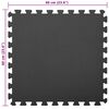 vidaXL Пъзел за Упражнения 12 pcs Черен 4,32 ㎡ EVA Пяна