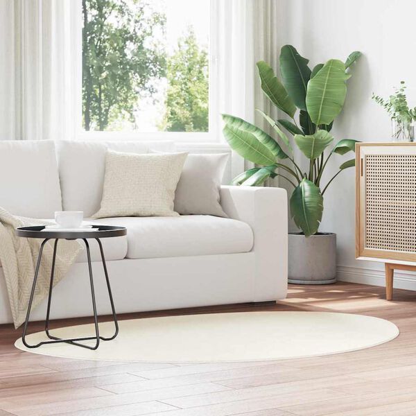 vidaXL Килим HUARTE Крем 100 x 200 cm Полиестер