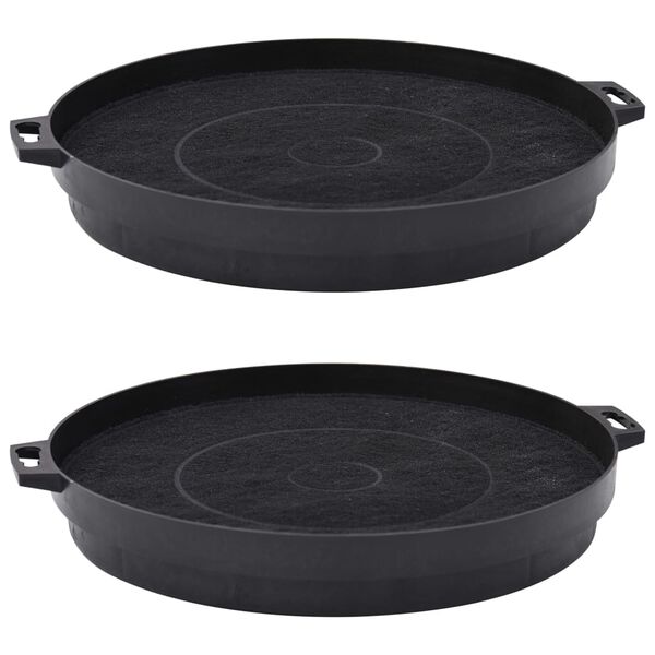 vidaXL Филтри с активен въглен за абсорбатори 2 бр 210 мм