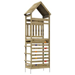vidaXL Кула за игра на открито Натурално 53 x 85 x 264 см