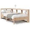 vidaXL Легло с рафтове за книги, без матрак, 75x190 см, бор масив