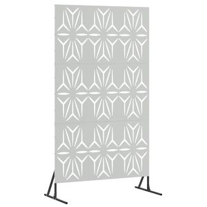 vidaXL Екран за уединение 100 x 50 x 180 см Поцинкована стомана