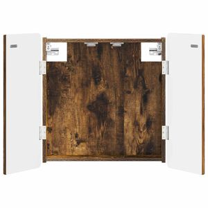 vidaXL Кабинет за дартборд ZWOLLE Опушен дъб 52,5 x 10,5 x 57,5 см