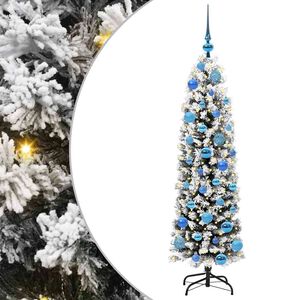 vidaXL С изкуствено коледно дърво с 150 LED светодиода Зелен 150 cm