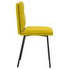vidaXL Трапезни столове, 4 бр, жълти, кадифе