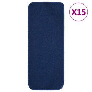 vidaXL Противоплъзгащи стелки за стълби, 15 бр, 60x25 см, нейви синьо